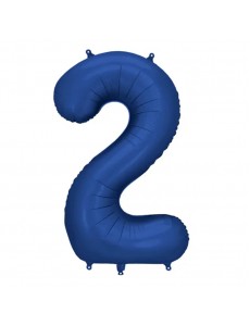 Balão Número 2 Azul Escuro